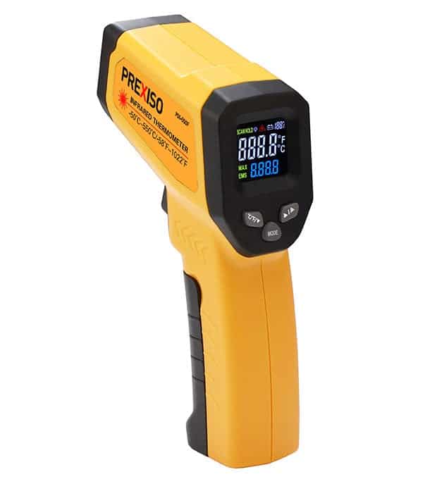 PREXISO PIX-550F infrarød termometer mållaser -50 ° C til 550 ° C. LCD farveskærm.